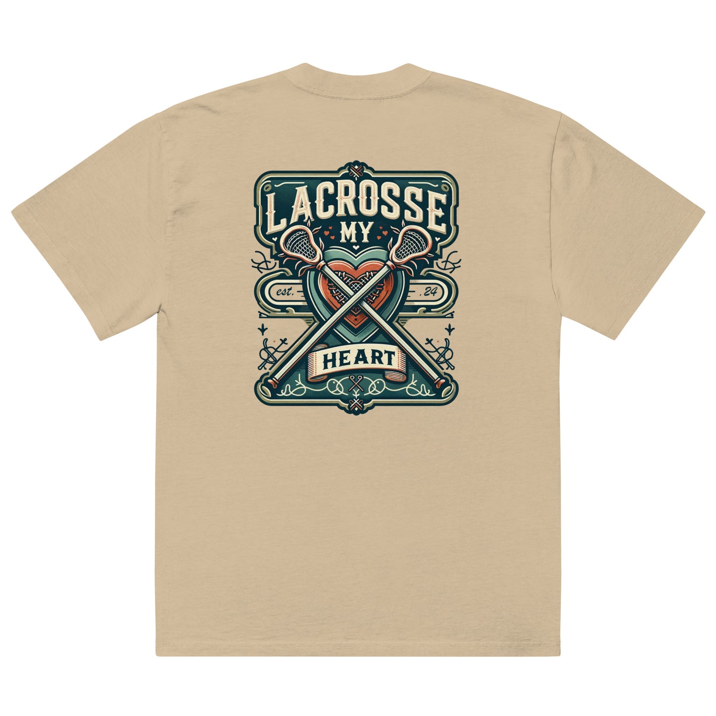 Oversized Lacrosse Sticks Tee